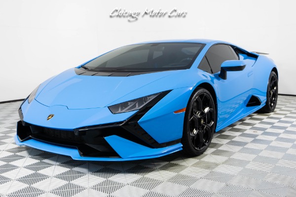 Used 2023 Lamborghini Huracan Tecnica Blu Cepheus Full PPF Only 8K Miles Front Lifter Loaded for sale Sold at Chicago Motor Cars in West Chicago IL 60185 5