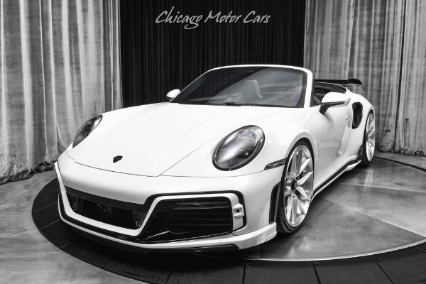 Used 2023 Porsche 911 Turbo S Cabriolet Full Techart Body Kit PCCBs Burmester Surround Sound ANRKY Wheels for sale Sold at Chicago Motor Cars in West Chicago IL 60185 2