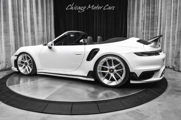 Used 2023 Porsche 911 Turbo S Cabriolet Full Techart Body Kit PCCBs Burmester Surround Sound ANRKY Wheels for sale Sold at Chicago Motor Cars in West Chicago IL 60185 3