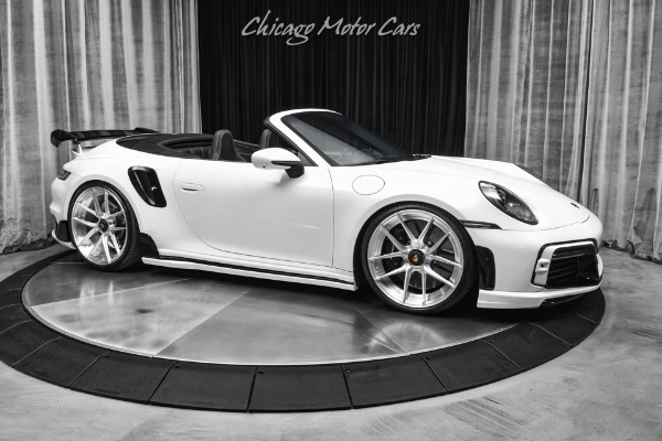 Used 2023 Porsche 911 Turbo S Cabriolet Full Techart Body Kit PCCBs Burmester Surround Sound ANRKY Wheels for sale Sold at Chicago Motor Cars in West Chicago IL 60185 6