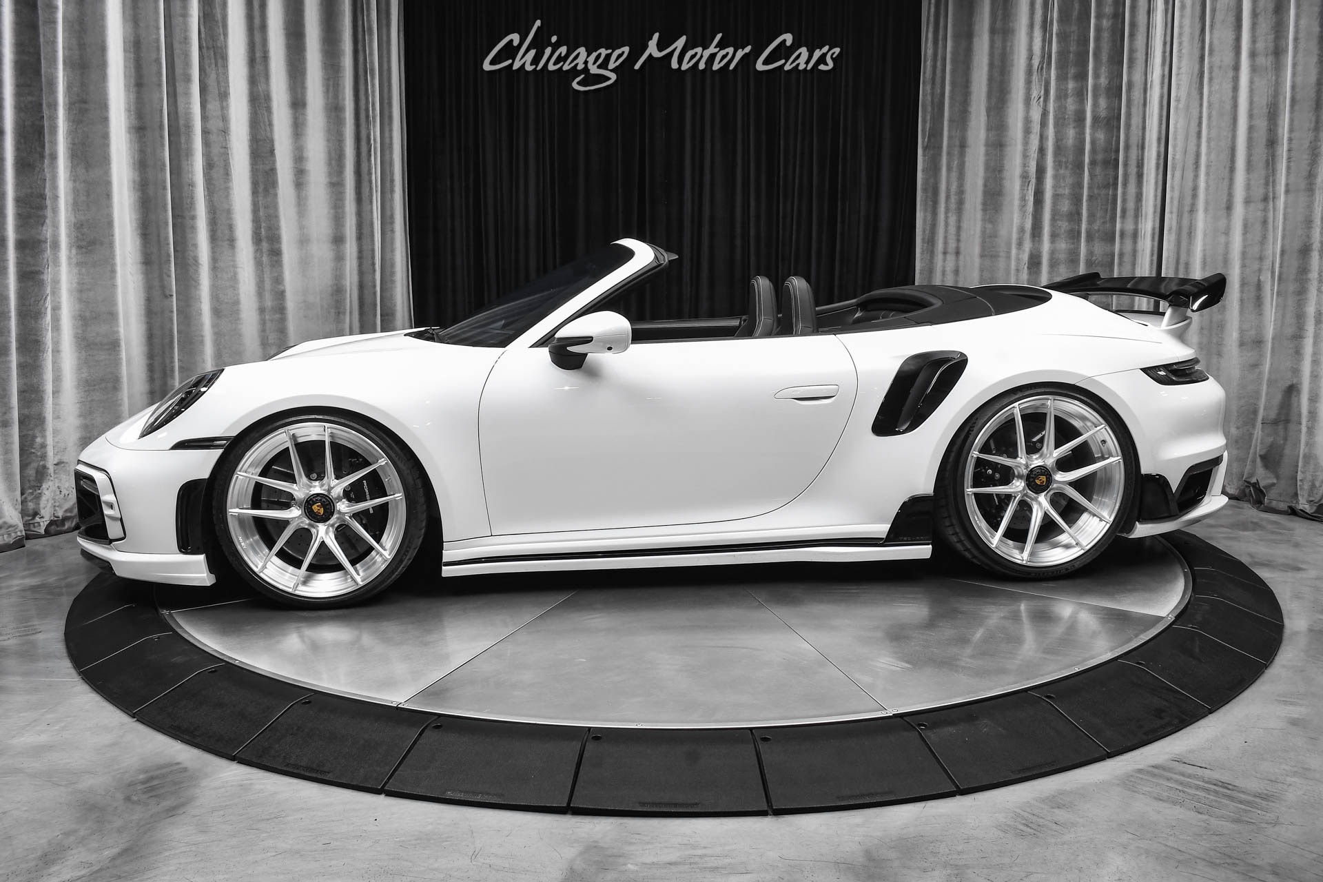 Used 2023 Porsche 911 Turbo S Cabriolet Full Techart Body Kit PCCBs Burmester Surround Sound ANRKY Wheels for sale Sold at Chicago Motor Cars in West Chicago IL 60185 1