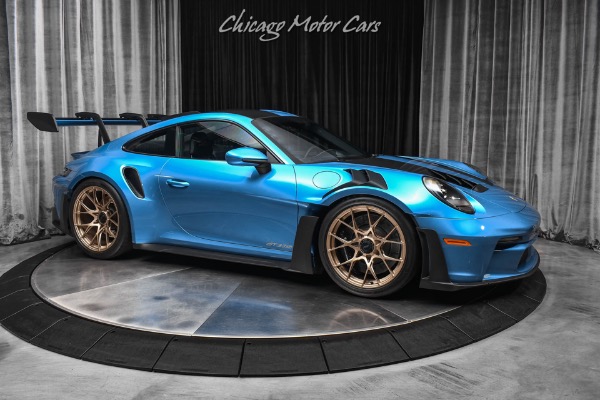 Used 2025 Porsche 911 GT3 RS Sonderwunsch Commissioning Special Wishes PTS South Sea Blue Metallic for sale Sold at Chicago Motor Cars in West Chicago IL 60185 6