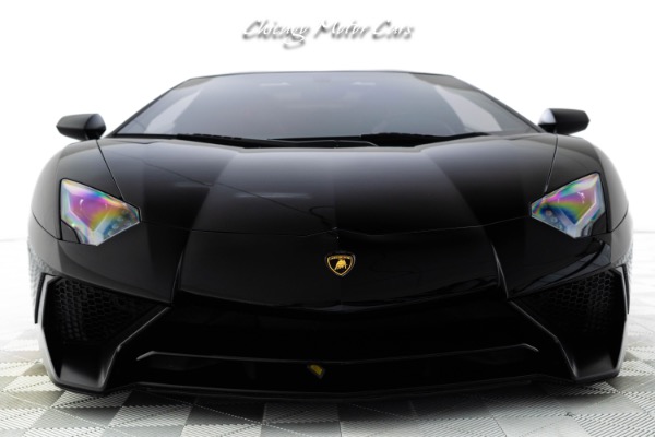 Used 2017 Lamborghini Aventador SV Roadster LP 750-4 HOT Black on Black Spec Full PPF Front Lifter Rosso Accents Loaded for sale Sold at Chicago Motor Cars in West Chicago IL 60185 4