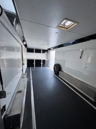 Used 2016 Bravo 24 Foot Car Hauler Trailer Aluminum 12k GVWR Tandem Axle Floor Tracks Side Opening Easy Access for sale Sold at Chicago Motor Cars in West Chicago IL 60185 6