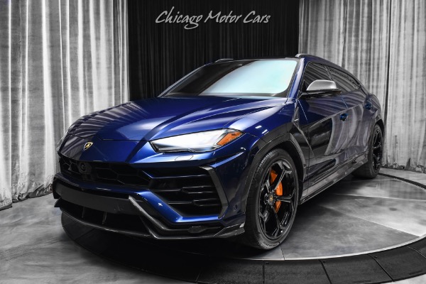 Used 2022 Lamborghini Urus $330k+ MSRP Akrapovic Exhaust Tons of Carbon Blu Astraeus Warranty FULL PPF for sale Sold at Chicago Motor Cars in West Chicago IL 60185 2