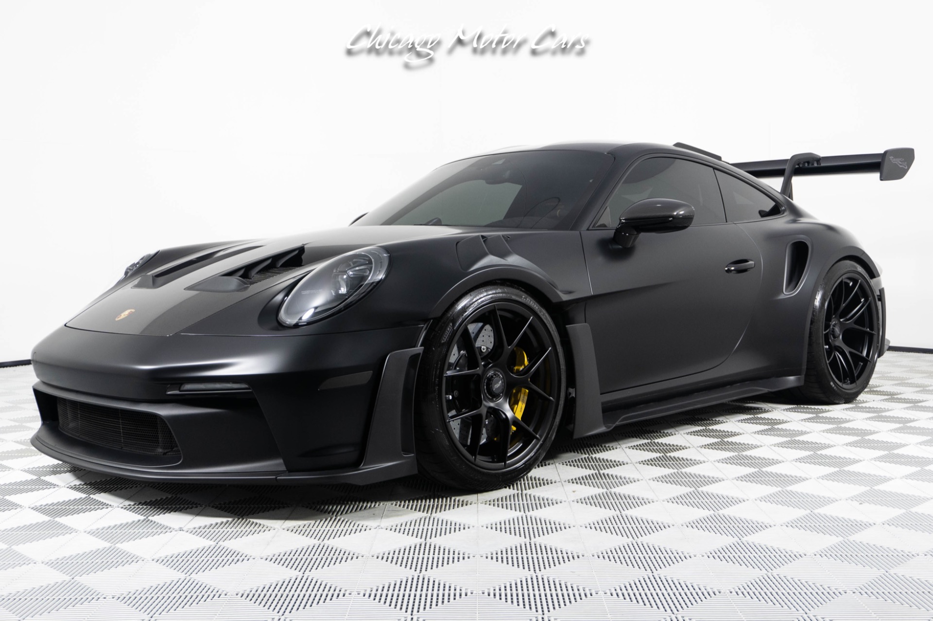Used 2024 Porsche 911 GT3 RS Weissach Carbon Ceramic Brakes Full Stealth PPF Front Lifter Loaded for sale Sold at Chicago Motor Cars in West Chicago IL 60185 1