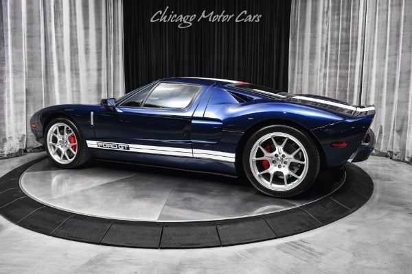Used 2005 Ford GT BBS Wheels White Stripes Painted Calipers McIntosh Radio MIDNIGHT BLUE for sale Sold at Chicago Motor Cars in West Chicago IL 60185 3