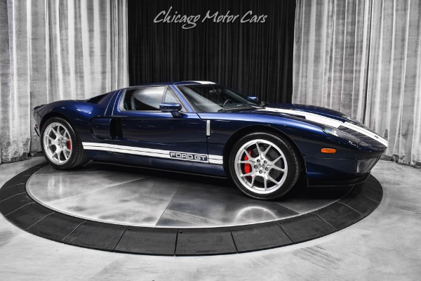 Used 2005 Ford GT BBS Wheels White Stripes Painted Calipers McIntosh Radio MIDNIGHT BLUE for sale Sold at Chicago Motor Cars in West Chicago IL 60185 6