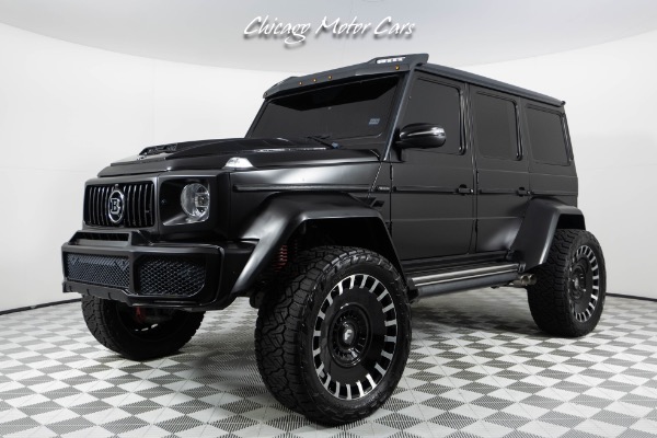 Used 2017 Mercedes-Benz G-Class G550 4x4 Squared Designo Interior Full Satin Black Wrap Wide Body Upgrade Loaded for sale Sold at Chicago Motor Cars in West Chicago IL 60185 2