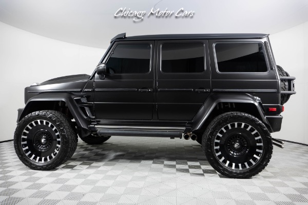 Used 2017 Mercedes-Benz G-Class G550 4x4 Squared Designo Interior Full Satin Black Wrap Wide Body Upgrade Loaded for sale Sold at Chicago Motor Cars in West Chicago IL 60185 3