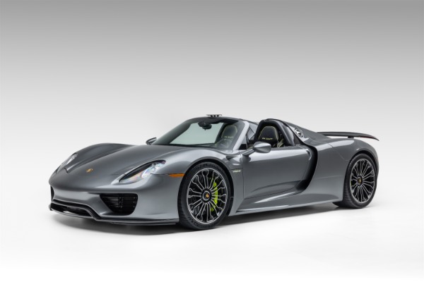 Used 2015 Porsche 918 Spyder Meteor Grey Metallic Carbon Fiber LOADED Serviced for sale Sold at Chicago Motor Cars in West Chicago IL 60185 2