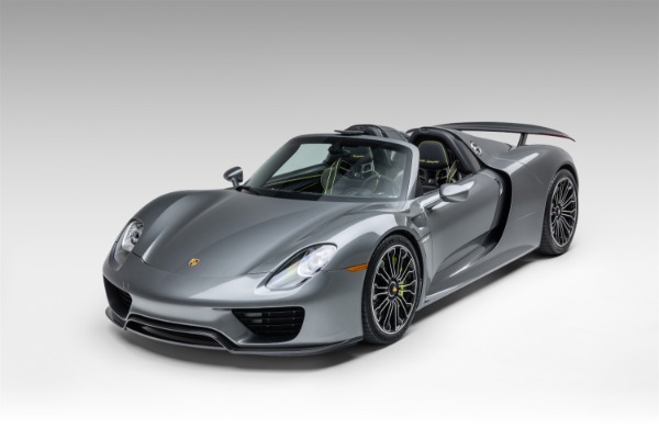 Used 2015 Porsche 918 Spyder Meteor Grey Metallic Carbon Fiber LOADED Serviced for sale Sold at Chicago Motor Cars in West Chicago IL 60185 3
