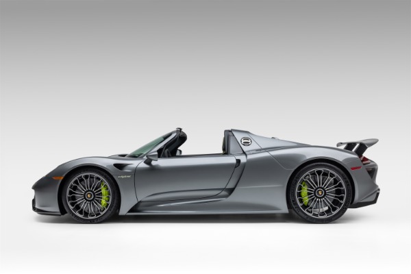 Used 2015 Porsche 918 Spyder Meteor Grey Metallic Carbon Fiber LOADED Serviced for sale Sold at Chicago Motor Cars in West Chicago IL 60185 1