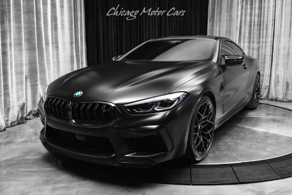 Used 2020 BMW M8 Competition Coupe Driver Assist Pro Pkg Harmon Kardon Audio Satin Black Wrap for sale Sold at Chicago Motor Cars in West Chicago IL 60185 2