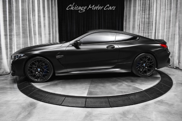 Used 2020 BMW M8 Competition Coupe Driver Assist Pro Pkg Harmon Kardon Audio Satin Black Wrap for sale Sold at Chicago Motor Cars in West Chicago IL 60185 1