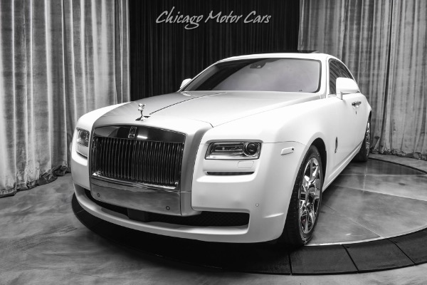 Used 2012 Rolls-Royce Ghost Sedan Panoroof Starlight Headliner Wrapped Satin White for sale Sold at Chicago Motor Cars in West Chicago IL 60185 2