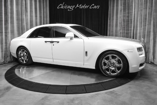 Used 2012 Rolls-Royce Ghost Sedan Panoroof Starlight Headliner Wrapped Satin White for sale Sold at Chicago Motor Cars in West Chicago IL 60185 6