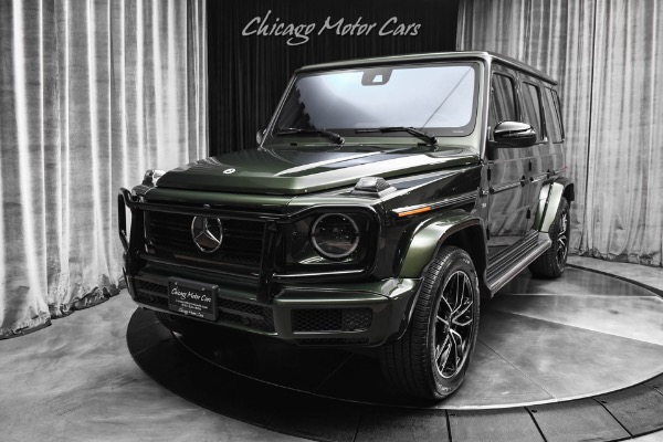 Used 2021 Mercedes-Benz G550 4Matic Only 12k Miles G Manufaktur Olive Green Burmester Sound AMG Night Pk for sale Sold at Chicago Motor Cars in West Chicago IL 60185 2