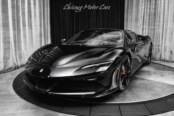 Used 2022 Ferrari SF90 Spider 1900 miles Tons of Carbon Fiber Sinister Look Carplay Full PPF for sale Sold at Chicago Motor Cars in West Chicago IL 60185 2