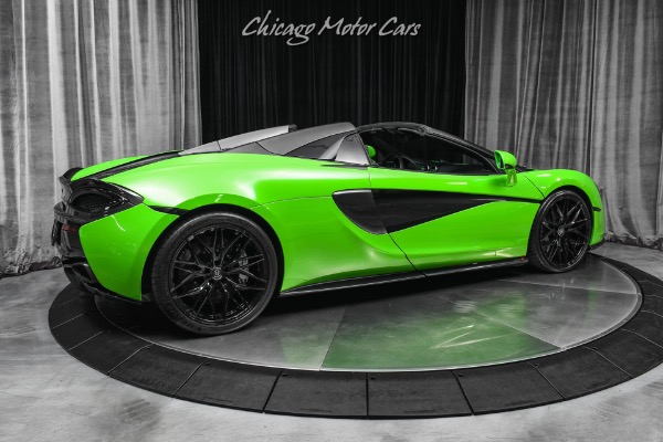 Used 2018 McLaren 570S Spider Mantis Green $248k+ MSRP Carbon Fiber Nose Lift Titanium Exh Stage II PPF for sale Sold at Chicago Motor Cars in West Chicago IL 60185 5