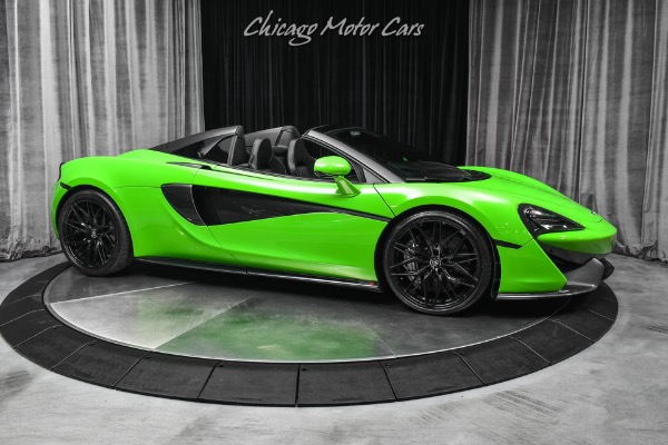 Used 2018 McLaren 570S Spider Mantis Green $248k+ MSRP Carbon Fiber Nose Lift Titanium Exh Stage II PPF for sale Sold at Chicago Motor Cars in West Chicago IL 60185 6