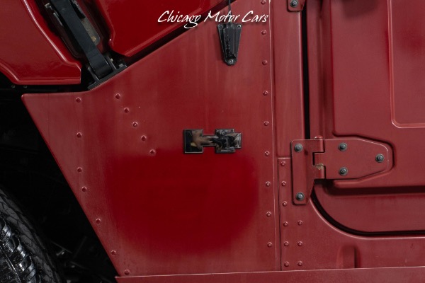 Used 1998 AM General Hummer H1 Open Top Candy Apple Red Forged Beadlocks Snorkel Detroit Diesel for sale $79,800 at Chicago Motor Cars in West Chicago IL 60185 4