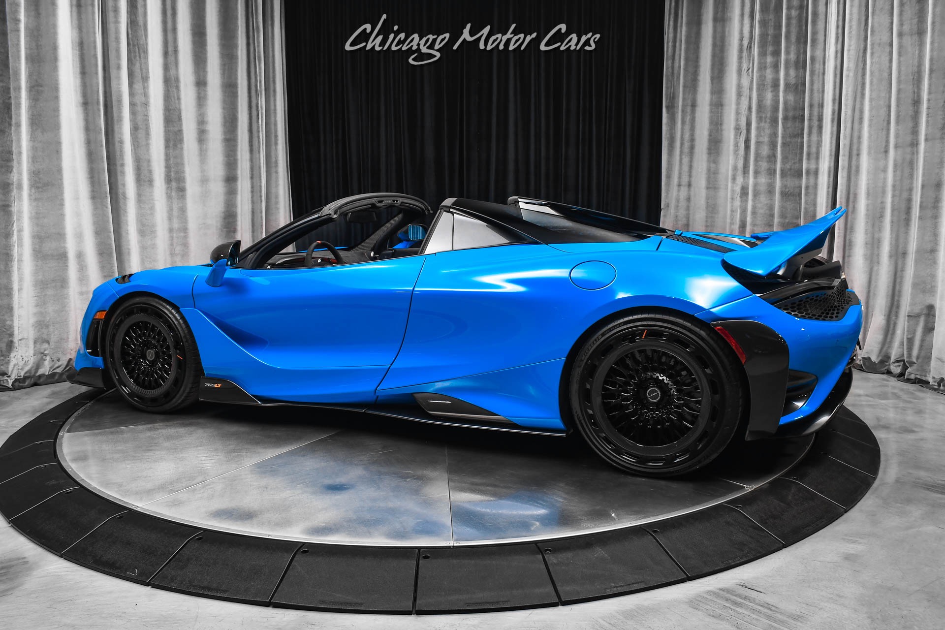 Used 2022 McLaren 765LT Spider Ambient Blue Tons of Carbon Fiber