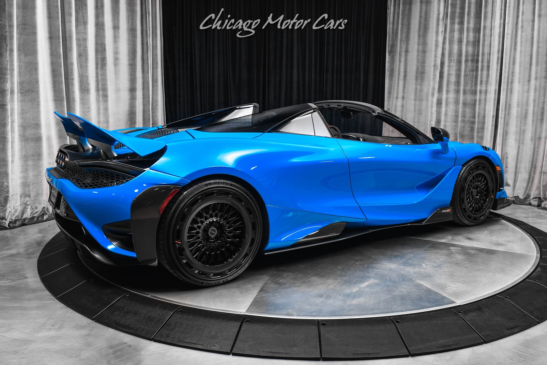 Used 2022 McLaren 765LT Spider Ambient Blue Tons of Carbon Fiber