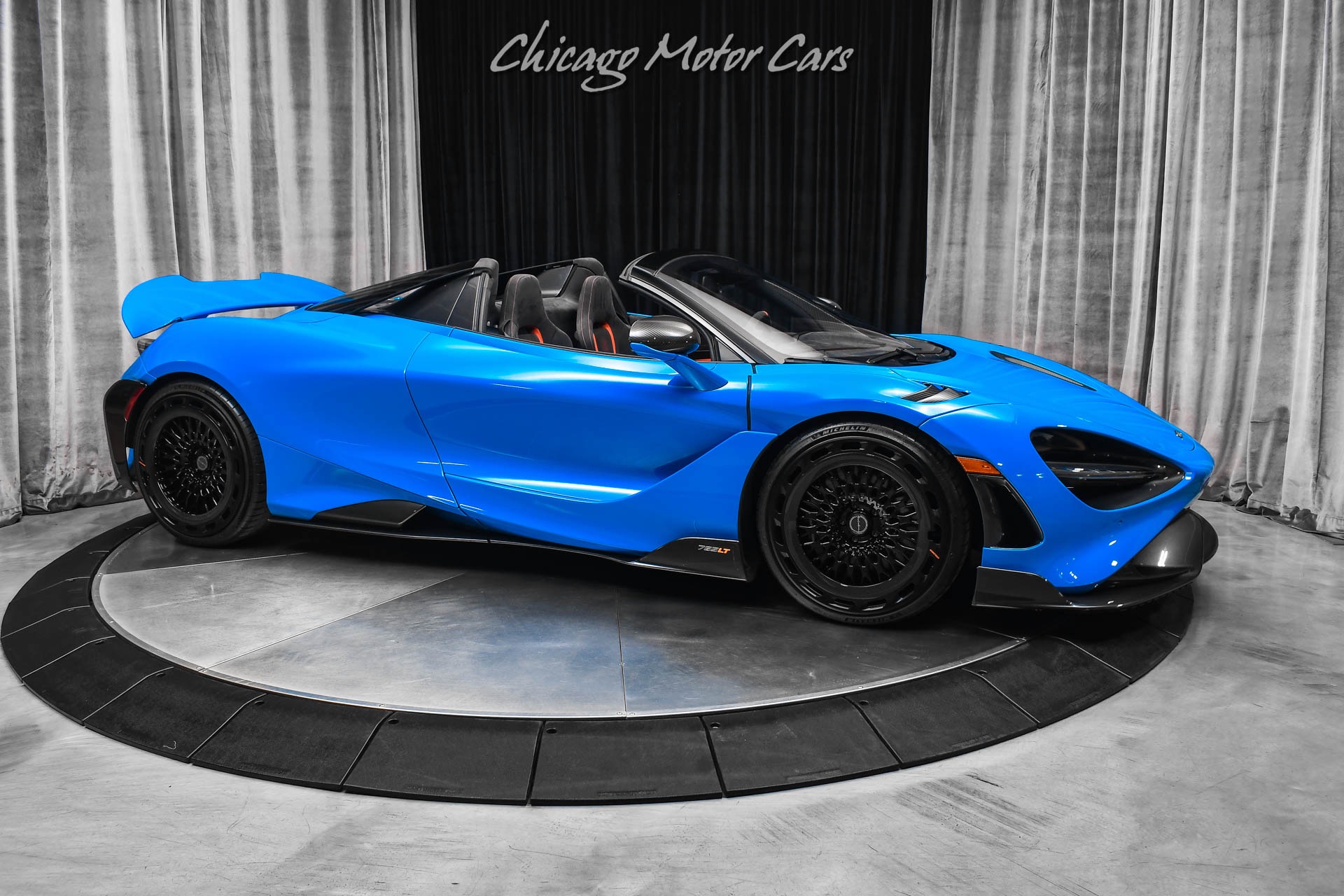 Used 2022 McLaren 765LT Spider Ambient Blue Tons of Carbon Fiber