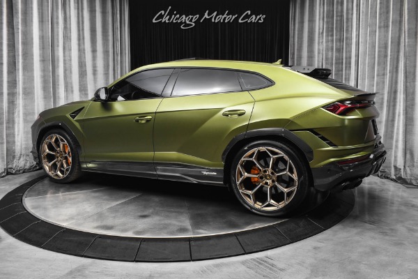 Used 2024 Lamborghini Urus Performante Satin Olive Carbon Fiber EVERYWHERE B&O Sound 4 Seat Config PPF for sale Sold at Chicago Motor Cars in West Chicago IL 60185 3