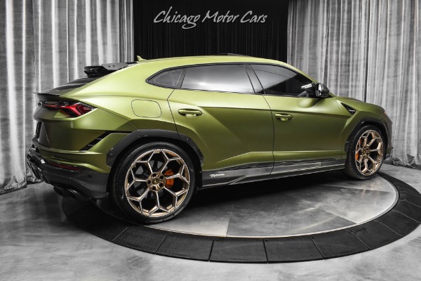 Used 2024 Lamborghini Urus Performante Satin Olive Carbon Fiber EVERYWHERE B&O Sound 4 Seat Config PPF for sale Sold at Chicago Motor Cars in West Chicago IL 60185 5