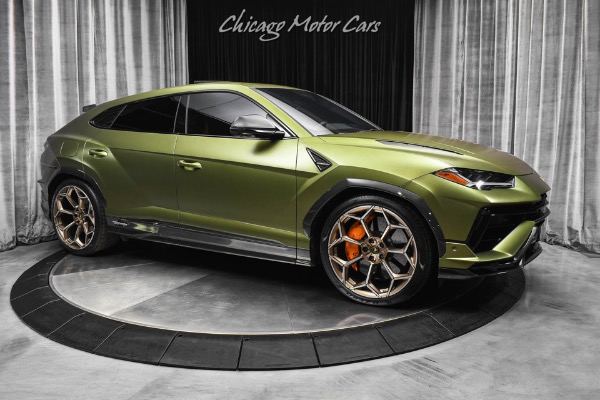 Used 2024 Lamborghini Urus Performante Satin Olive Carbon Fiber EVERYWHERE B&O Sound 4 Seat Config PPF for sale Sold at Chicago Motor Cars in West Chicago IL 60185 6