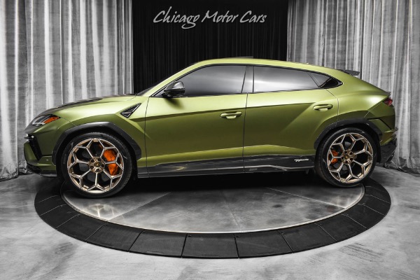 Used 2024 Lamborghini Urus Performante Satin Olive Carbon Fiber EVERYWHERE B&O Sound 4 Seat Config PPF for sale Sold at Chicago Motor Cars in West Chicago IL 60185 1