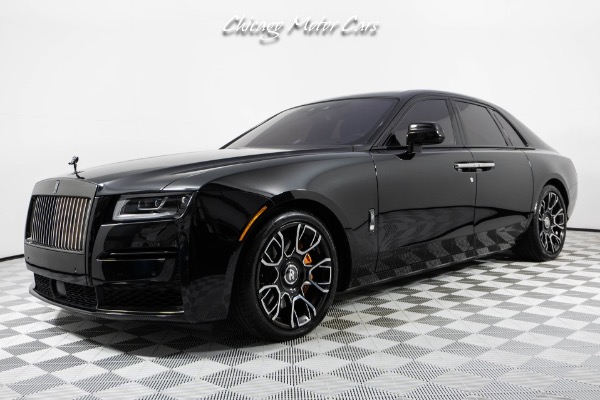 Used 2024 Rolls-Royce Ghost Black Badge Bespoke Interior Mandarin Trim Starlight Only 7K Miles for sale Sold at Chicago Motor Cars in West Chicago IL 60185 1