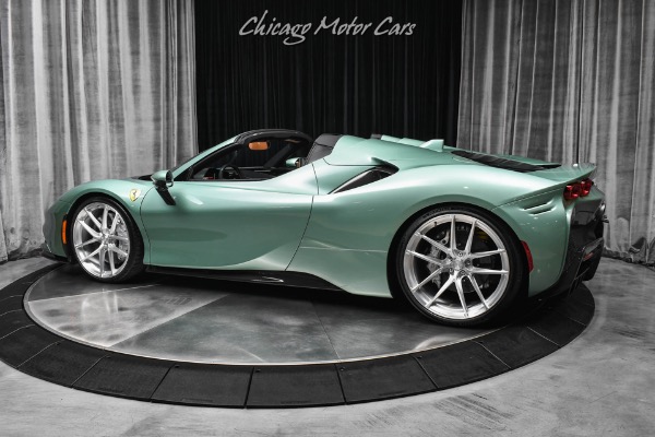 Used 2025 Ferrari SF90 Spider Verde Francesca 949 Miles Daytona Racing Seats Axle Lifter Carbon Fiber PPF for sale Sold at Chicago Motor Cars in West Chicago IL 60185 3