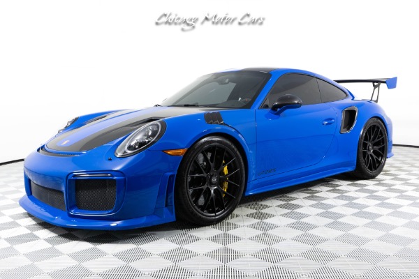Used 2018 Porsche 911 GT2 RS Weissach PTS Voodoo Blue Only 5K Miles Full PPF Magnesium Wheels Front Lift for sale Sold at Chicago Motor Cars in West Chicago IL 60185 1