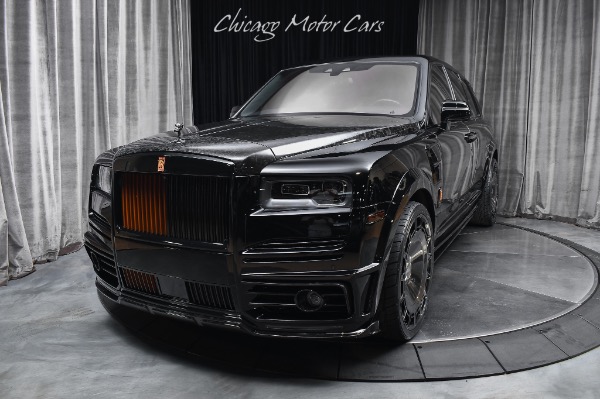 Used 2022 Rolls-Royce Black Badge Cullinan SUV Only 6600 Miles Mandarin Interior Mansory Widebody for sale $529,800 at Chicago Motor Cars in West Chicago IL 60185 2