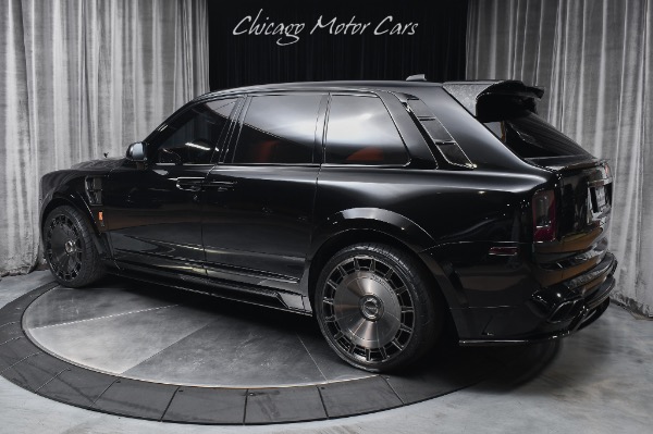 Used 2022 Rolls-Royce Black Badge Cullinan SUV Only 6600 Miles Mandarin Interior Mansory Widebody for sale $529,800 at Chicago Motor Cars in West Chicago IL 60185 3
