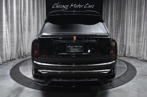 Used 2022 Rolls-Royce Black Badge Cullinan SUV Only 6600 Miles Mandarin Interior Mansory Widebody for sale $529,800 at Chicago Motor Cars in West Chicago IL 60185 4