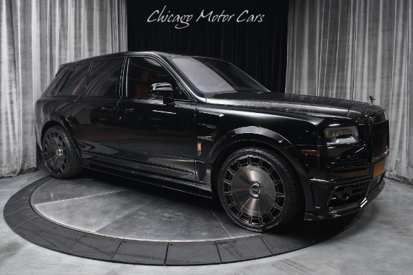 Used 2022 Rolls-Royce Black Badge Cullinan SUV Only 6600 Miles Mandarin Interior Mansory Widebody for sale $529,800 at Chicago Motor Cars in West Chicago IL 60185 6