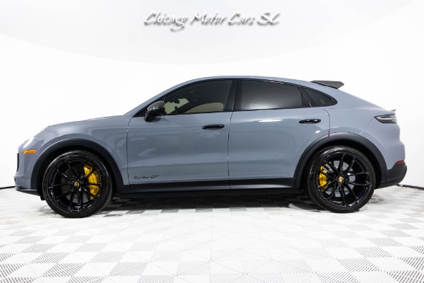 Used 2022 Porsche Cayenne Turbo GT Arctic Grey 22in GT Design Wheels Carbon Fiber Roof Only 19K Miles Loaded for sale Sold at Chicago Motor Cars in West Chicago IL 60185 2