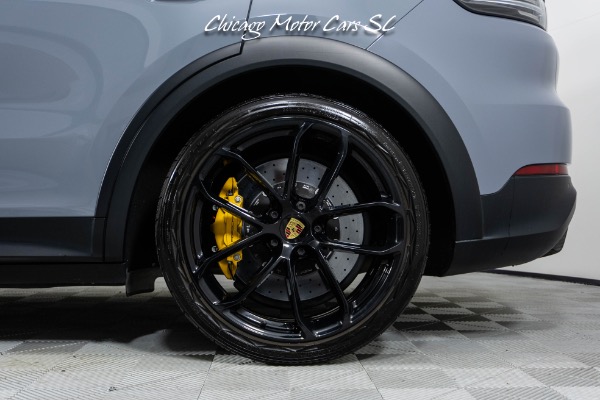 Used 2022 Porsche Cayenne Turbo GT Arctic Grey 22in GT Design Wheels Carbon Fiber Roof Only 19K Miles Loaded for sale Sold at Chicago Motor Cars in West Chicago IL 60185 3