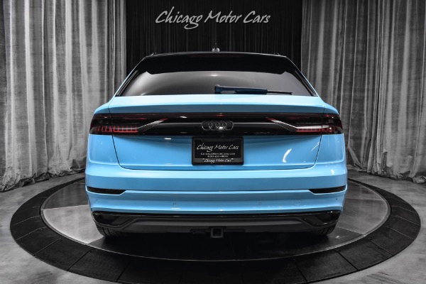 Used 2019 Audi Q8 Quattro Prestige 55 TFSI Baby Blue Wrap & Calipers Lowering Springs LOADED for sale Sold at Chicago Motor Cars in West Chicago IL 60185 4