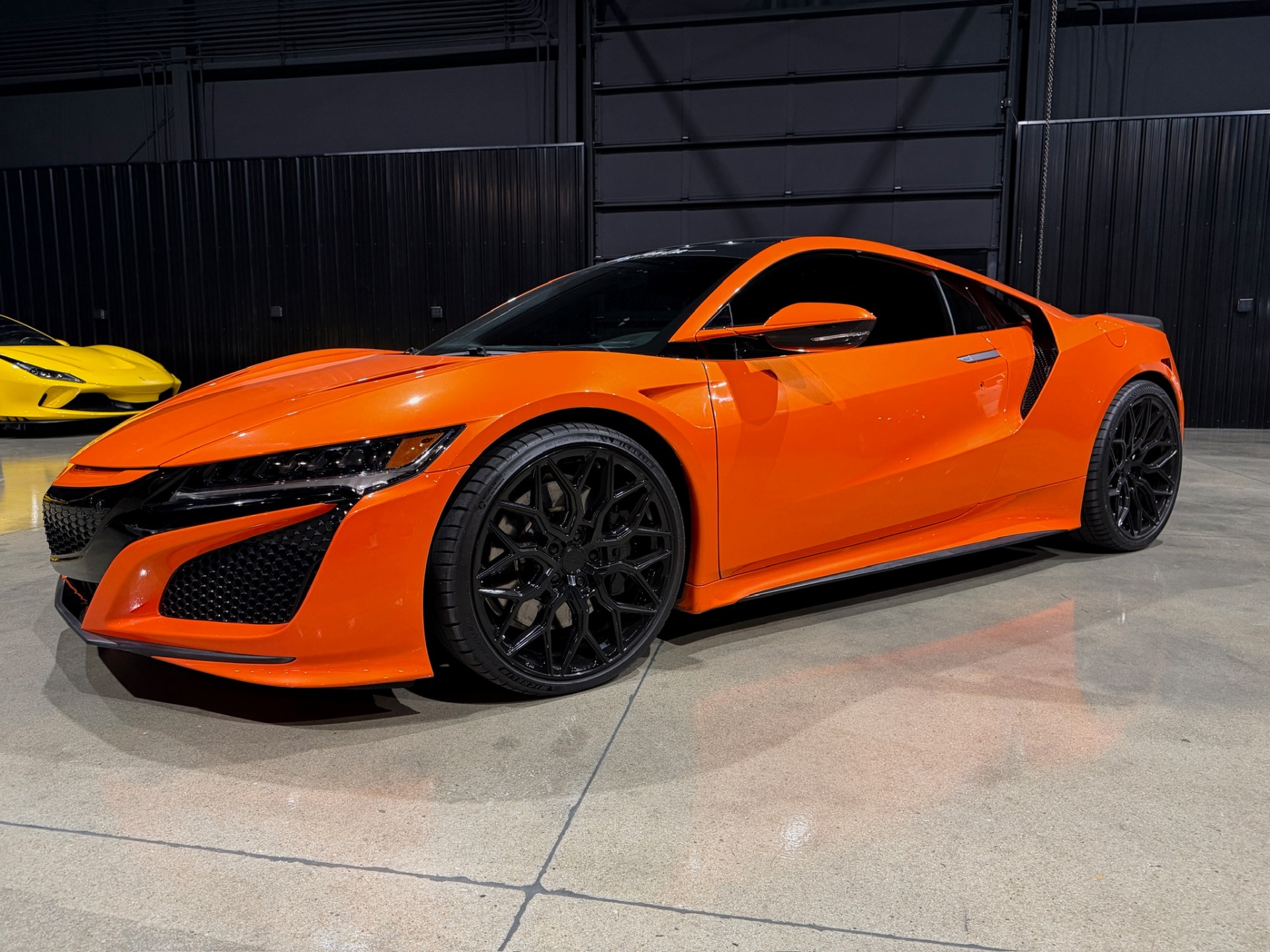 Used 2019 Acura NSX SH-AWD Sport Hybrid Carbon Fiber Int Trim & Spoiler Upgraded Vossen Wheels for sale $144,800 at Chicago Motor Cars in West Chicago IL 60185 1