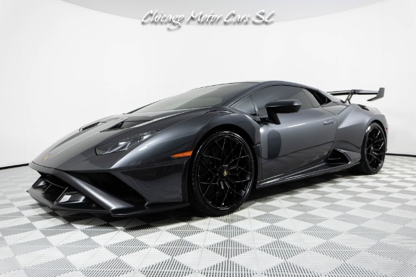 Used 2022 Lamborghini Huracan STO Only 4K Miles Full PPF Grigio Lynx Carbon Sport Seats Front Lifter Sportivo for sale Sold at Chicago Motor Cars in West Chicago IL 60185 2