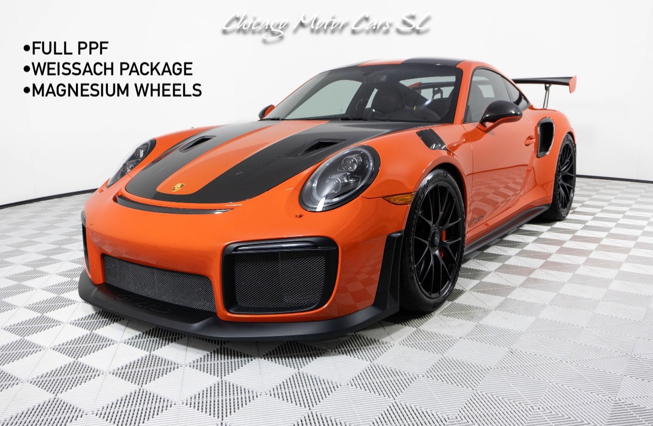 Used 2018 Porsche 911 GT2 RS Weissach Lava Orange Full PPF Front