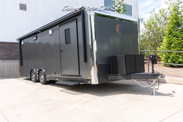 Used 2023 INTECH ICON 28 Aluminum Race Trailer SIDE FLIP DOORS  AC,Awning, TV & Fridge for sale Sold at Chicago Motor Cars in West Chicago IL 60185 3