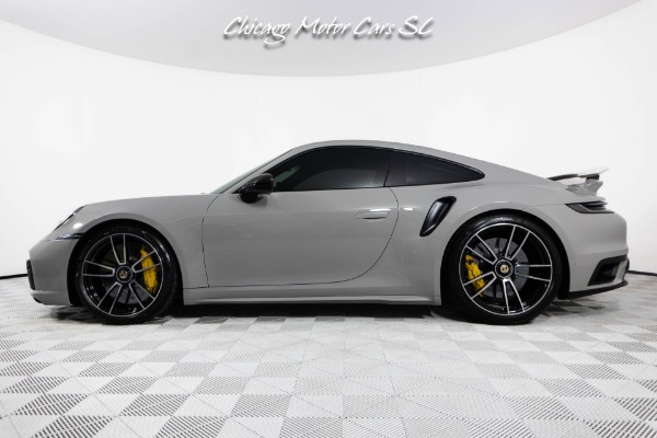 Used 2023 Porsche 911 Turbo S Coupe 1 Owner Chalk Finish Full PPF Front Lifter Sport Exhaust Loaded for sale Sold at Chicago Motor Cars in West Chicago IL 60185 4