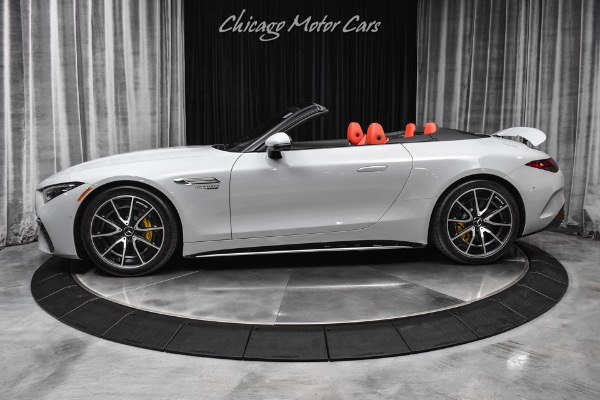 Used 2023 Mercedes-Benz AMG SL63 Only 5k Miles! MSRP $195,385+ Manufakur Alpine Grey Burmester 3D Sound for sale Sold at Chicago Motor Cars in West Chicago IL 60185 1
