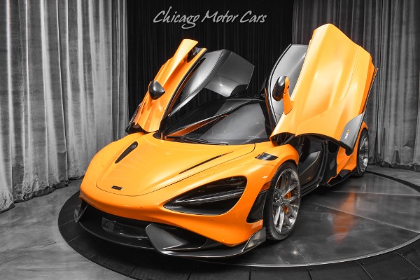 Used 2021 McLaren 765LT Coupe Papaya Spark HRE Wheels FULL PPF Carbon Fiber RYFT Exhaust LOADED for sale Sold at Chicago Motor Cars in West Chicago IL 60185 2